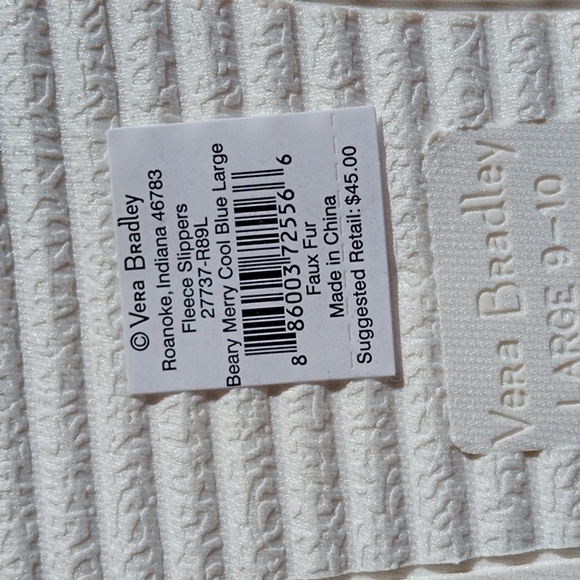 Perfect gift!NWT Vera Bradley Cozy and Soft Polar Bear Sleepers size Large(9/10) - Picture 6 of 8